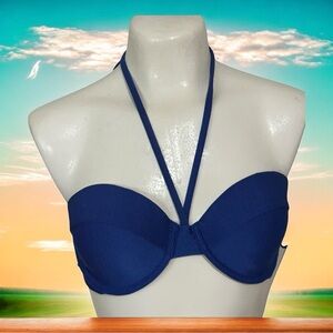 Shade and Shore blue bathing suit top. 36B